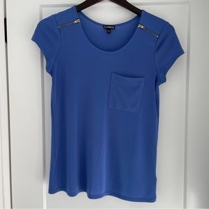 Express Women’s Short Sleeve Top Size XS Periwinkle